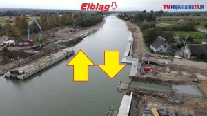 Postęp prac na II etapie budowy drogi wodnej łączącej Zalew Wiślany z Zatoką Gdańską - październik 2023 [foto , wideo]