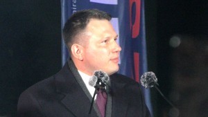 Kandydat na prezydenta RP Sławomir Mentzen spotkał się z mieszkańcami Malborka. Wideo