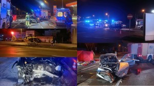 Zderzenie dwóch aut na ul. Wojska Polskiego w Malborku – jeden z kierowców był nietrzeźwy. Zobacz wideo
