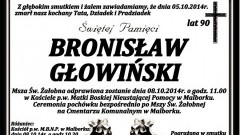 ZMARŁ BRONISŁAW GŁOWIŃSKI. ŻYŁ 90 LAT