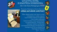 Gmina Dzierzgoń. WOŚP - Burmistrz oddaje pod młotek swój fotel.