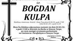 Zmarł Bogdan Kulpa. Żył 65 lat.