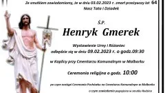 Zmarł Henryk Gmerek. Miał 64 lata.