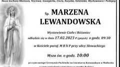 Zmarła Marzena Lewandowska. Miała 56 lat.