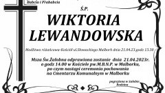 Zmarła Wiktoria Lewandowska. Miała 94 lata.