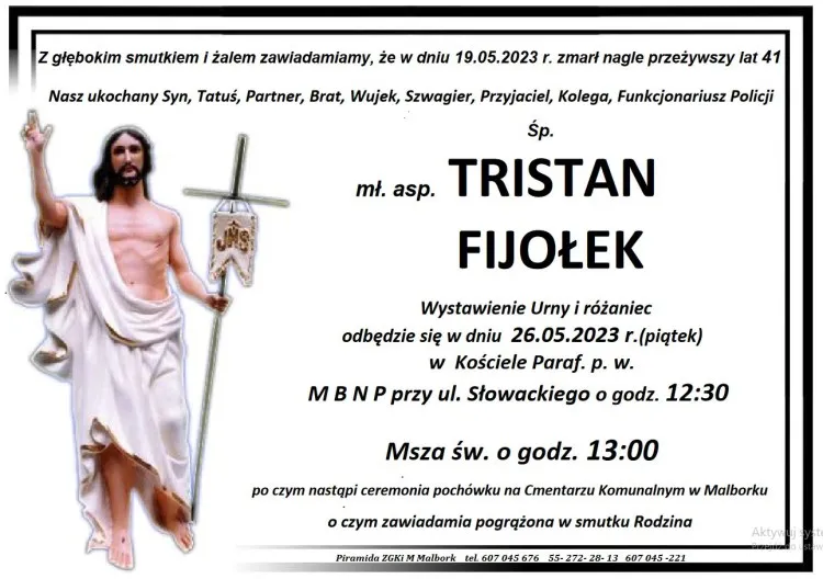 Zmarł Tristan Fijołek. Miał 41 lat.