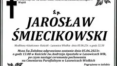 Zmarł Jarosław Śmiecikowski. Miał 52 lata.
