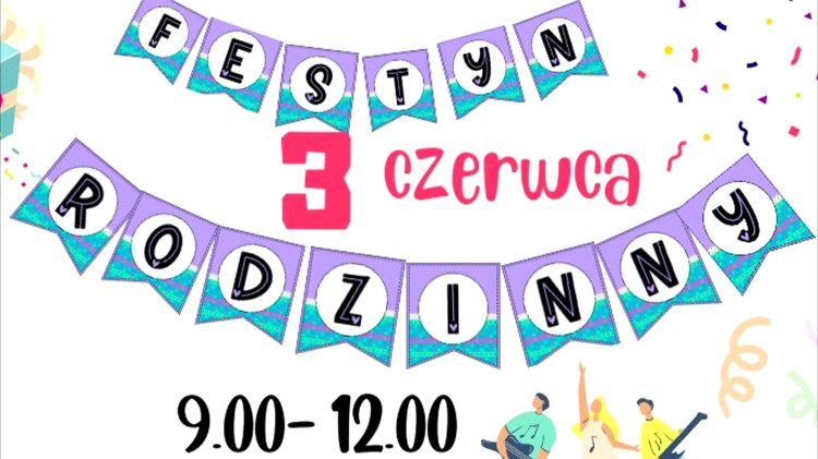 Gmina Malbork. Festyn Rodzinny w Szkole Podstawowej. Szczegóły na plakacie.