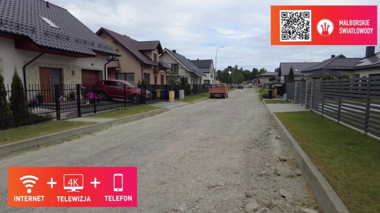 Lawendowa, Fiołkowa i Makowa w Nowym Dworze Gdańskim do przebudowy. Dodatkowo na całej Lawendowej są już światłowody.