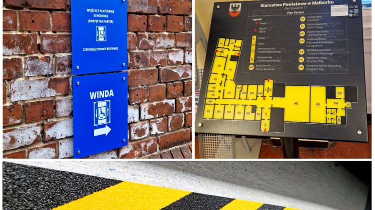 Malbork. Przyjazny Samorząd - w budynku Starostwa Powiatowego pojawiły się tablice informacyjno-komunikacyjne.