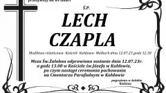 Zmarł Lech Czapla. Miał 69 lat.