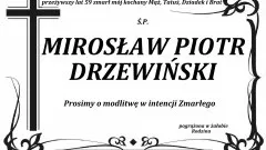 Zmarł Mirosław Drzewiński. Miał 59 lat.