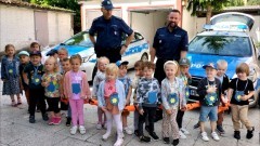 Dzierzgoń. Przedszkolaki z wizytą u policjantów. 