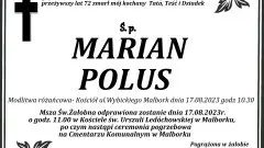 Zmarł Marian Polus. Miał 72 lata.