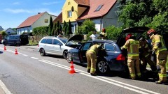 Powiat malborski. W dwóch kolizjach zderzyło się łącznie 8 pojazdów.
