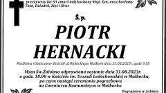 Zmarł Piotr Hernacki. Miał 63 lata.