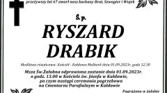 Zmarł Ryszard Drabik. Żył 67 lat.