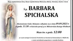 Zmarła Barbara Spichalska. Miała 72 lata.