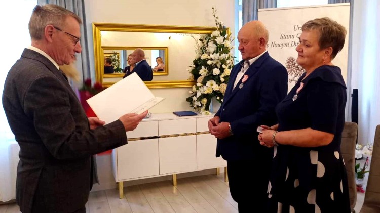 Nowy Dwór Gdański. Złote Gody państwa Sałek.