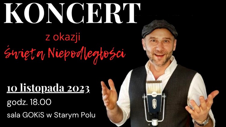 Gmina Stare Pole. Bądź moim natchnieniem – koncert Sławomira Malinowskiego. Zaproszenie