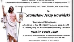 Odszedł Stanisław Jerzy Rawiński. Miał 75 lat.
