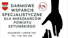 Powiat sztumski. Darmowe wsparcie specjalistyczne dla mieszkańców.