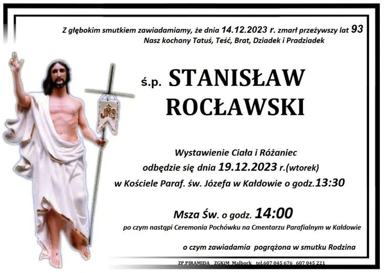 Odszedł Stanisław Rocławski. Miał 93 lata.