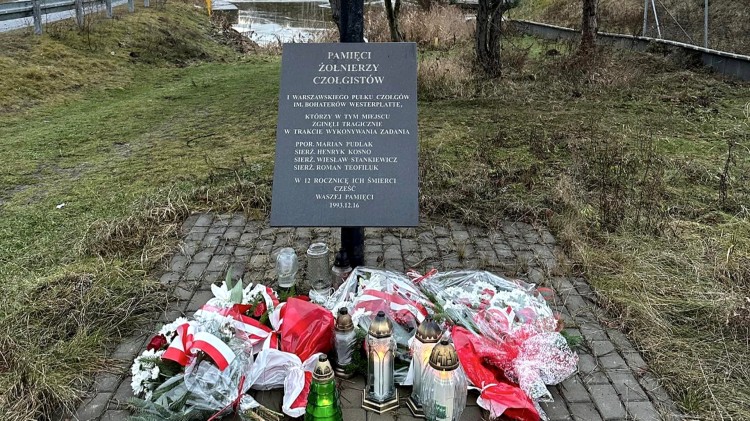 Nowy Dwór Gdański. Pamięci czołgistów – ofiar stanu wojennego.