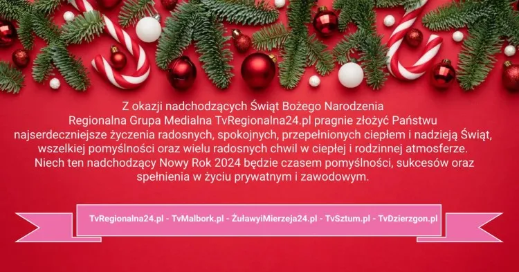 Życzenia świąteczno – noworoczne Regionalnej Grupy Medialnej TvRegionalna24.pl