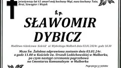 Zmarł Sławomir Dybicz. Miał 61 lat.