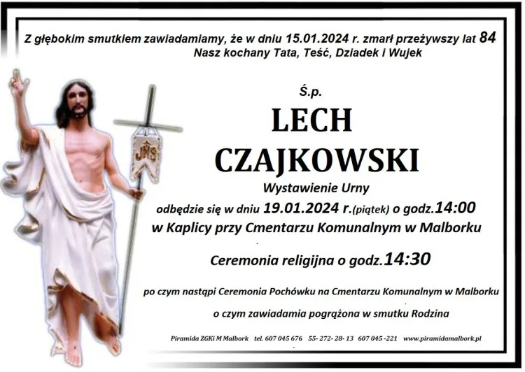 Odszedł Lech Czajkowski.Miał 84 lata.