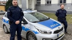 Malbork. Policjanci pomogli mężczyźnie, który dostał ataku epilepsji.