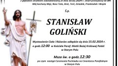 Zmarł Stanisław Goliński. Miał 84 lata.