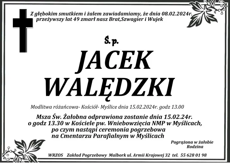 Zmarł Jacek Walędzki. Miał 49 lat.