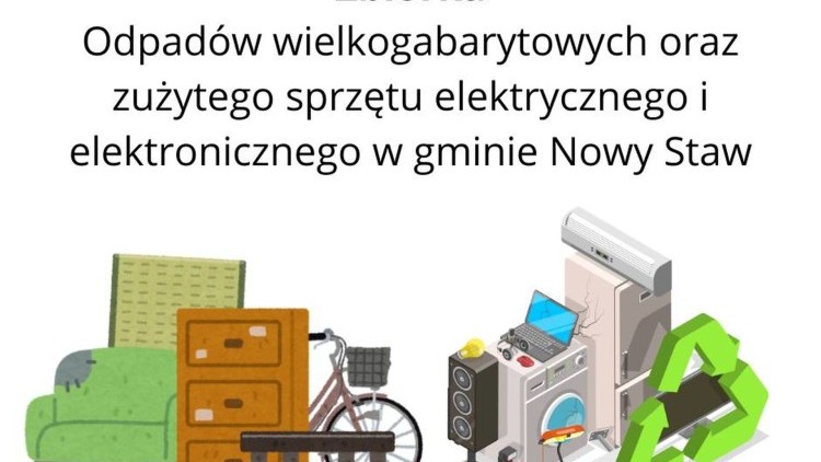 Nowy Staw. Wkrótce zbiórka odpadów wielkogabarytowych.