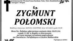 Zmarł Zygmunt Połomski. Żył 70 lat.