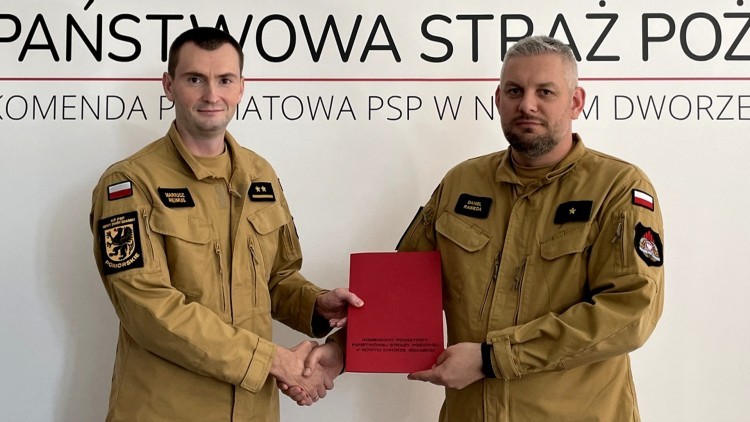 Nowy Dwór Gdański. Asp. Daniel Rabiega nowym Dowódcą JRG.