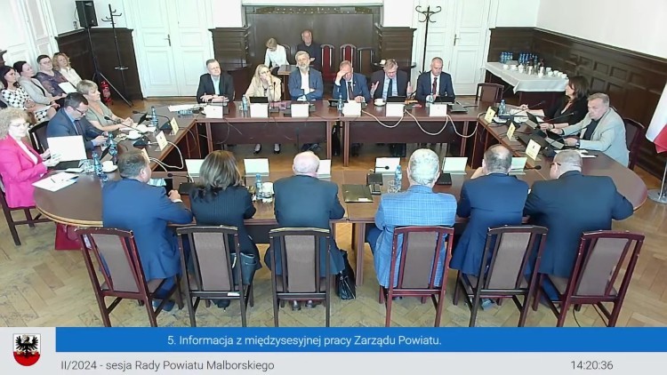 II/2024 - sesja Rady Powiatu Malborskiego - zobacz wideo