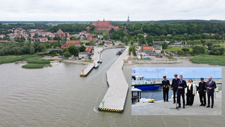 Frombork. Zakończenie przebudowy portu rybackiego - briefing prasowy. Zobacz pełne nagranie wideo – 29.05.2024