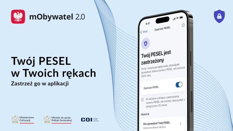 Zastrzeż PESEL i chroń swoje dane.