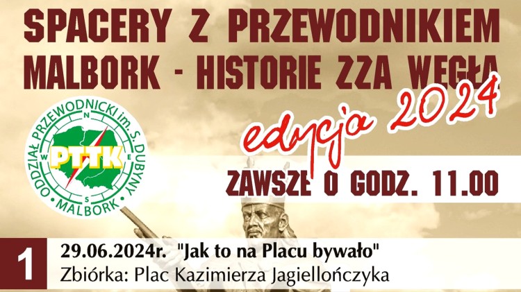 Malbork. Spacery z Przewodnikiem – sprawdź kiedy i gdzie.