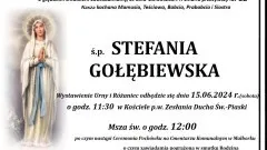 Zmarła Stefania Gołębiewska. Miała 82 lata.