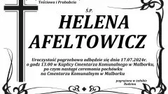 Odeszła Helena Afeltowicz. Żyła 71 lat.