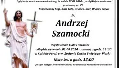 Zmarł Andrzej Szamocki. Miał 73 lata.