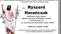 Zmarł Ryszard Harańczuk. Miał 89 lat.