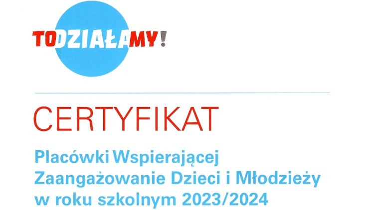 Malbork. Technikum nr 3 z certyfikatem UNICEF Polska.