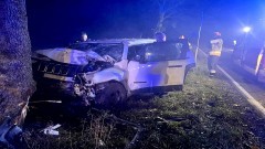 DK55. Śmiertelny wypadek w Chlebówce – nie żyje kierowca osobówki.
