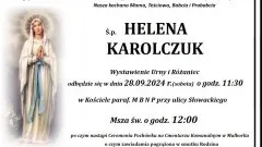 Zmarła Helena Karolczuk. Miała 90 lat.