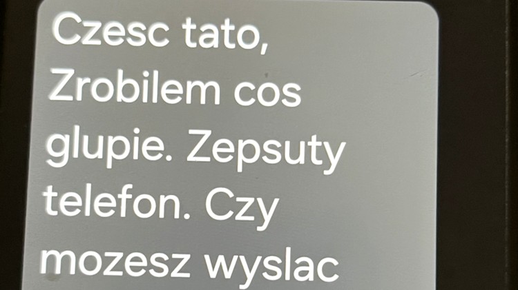 Malbork. Nie dał się nabrać fałszywemu synowi – policjanci apelują o ostrożność.