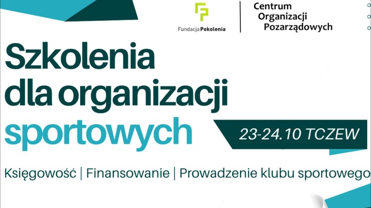 Malbork. Bezpłatne szkolenia dla organizacji sportowych.